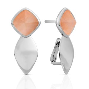 Sparkling Jewels Edge Silver Peach