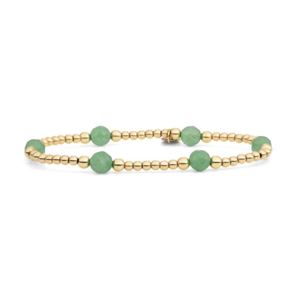 Sparkling Jewels Green Aventurine Reverse Bold Mix armband