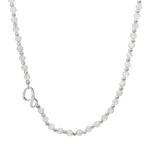 Sparkling Jewels Link Ketting Moonstone Mix l Zilver