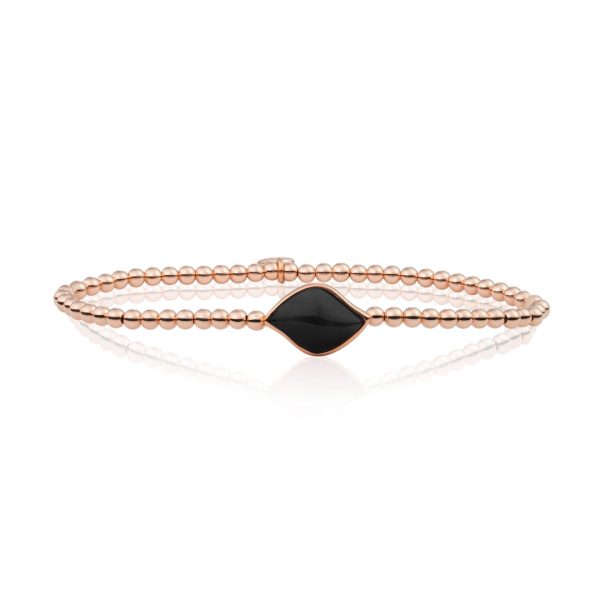 Sparkling Jewels Onyx Blossom armband