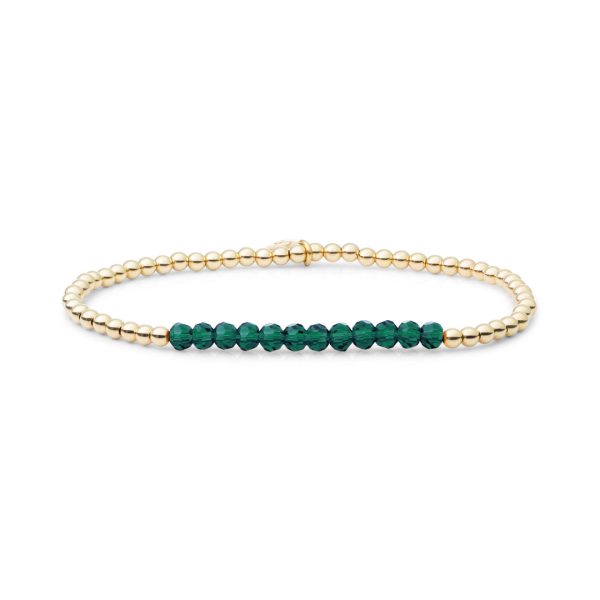 Sparkling Jewels Petrol Green Quartz Universe armband