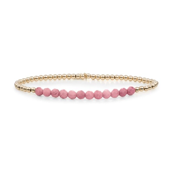 Sparkling Jewels Pink Rhodonite Universe armband