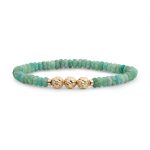 Sparkling Jewels Rich Green Amazonite Fuse Beads armband