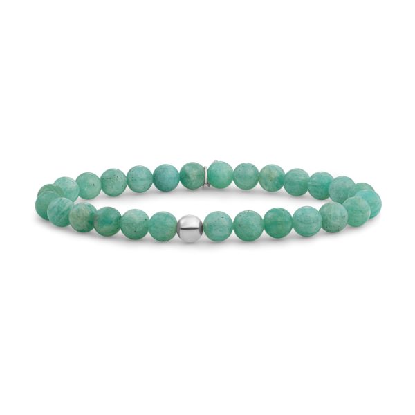 Sparkling Jewels Rich Green Amazonite Saturn large armband