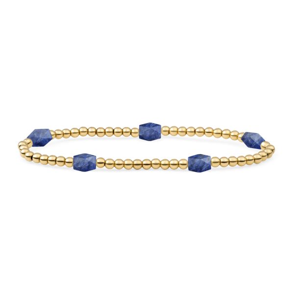 Sparkling Jewels Sodalite Reverse Edge Mix Armband