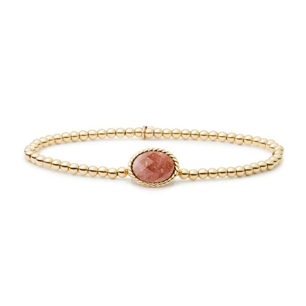 Sparkling Jewels Sunstone Twist armband