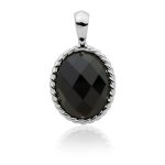 Sparkling Jewels Twist Pendant | Onyx