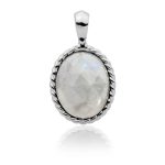 Sparkling Jewels Twist Pendant l Moonstone