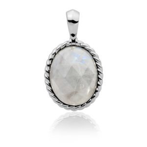 Sparkling Jewels Twist Pendant l Moonstone