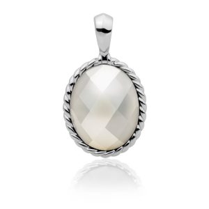 Sparkling Jewels Twist pendant - Mother of Pearl