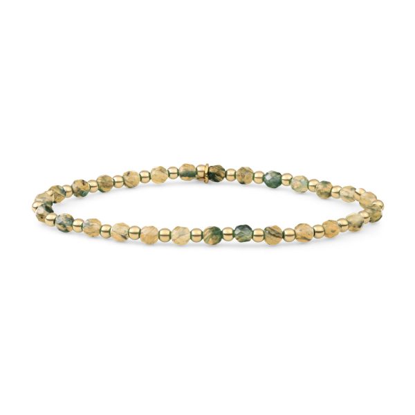 Sparkling Jewels Ya'an Green Jade Interstellar Armband