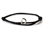 Caviar Collection armband Neon Black x Horseshoe White Gold