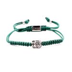 Caviar Collection armband Buddha Green x Silver