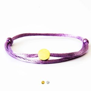 Caviar Collection armband Neon Lila x Circle Gold