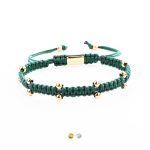 Caviar Collection armband Cobra Green x Gold