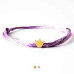 Caviar Collection armband Neon Lila x Crown Gold