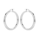 Casa Jewelry Oorsieraad Pirelli M Zilver 50 mm