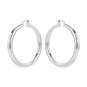 Casa Jewelry Oorsieraad Creolen Frida XL Zilver