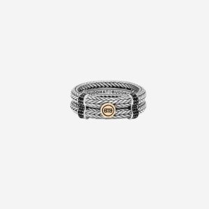 Buddha to Buddha Ring Ellen Dubbel Limited Zilver Goud 14kt