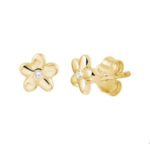 JeBow Jewels Oorknoppen Bloem Zirkonia