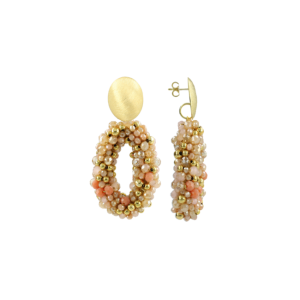 LOTT GIOIELLI - Oval M irregular stones - Tangerine