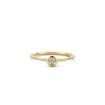MSR610GG-DI Ring Brilliantly round ring diamond Bezel