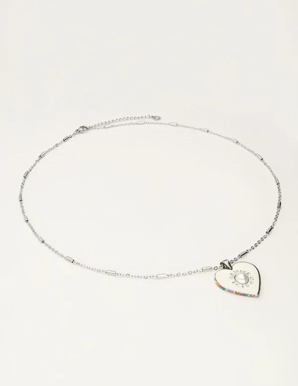 Ketting met hart en parel 