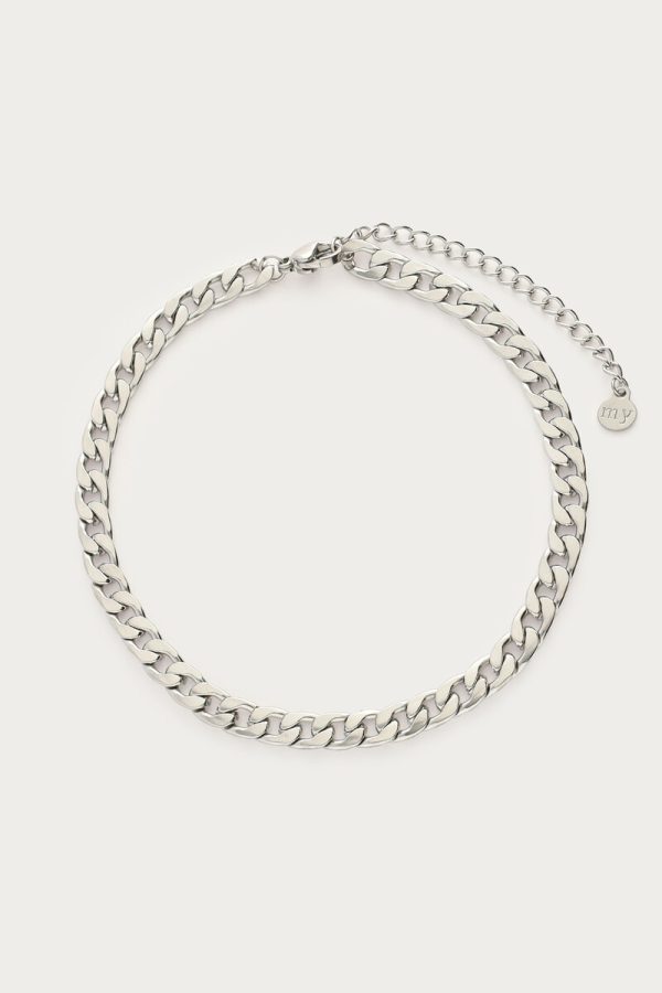 Enkelbandje schakels zilver