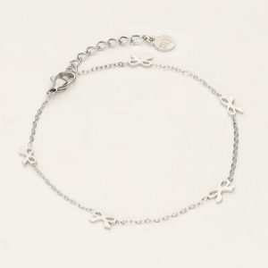 Minimalistische armband met mini strikjes