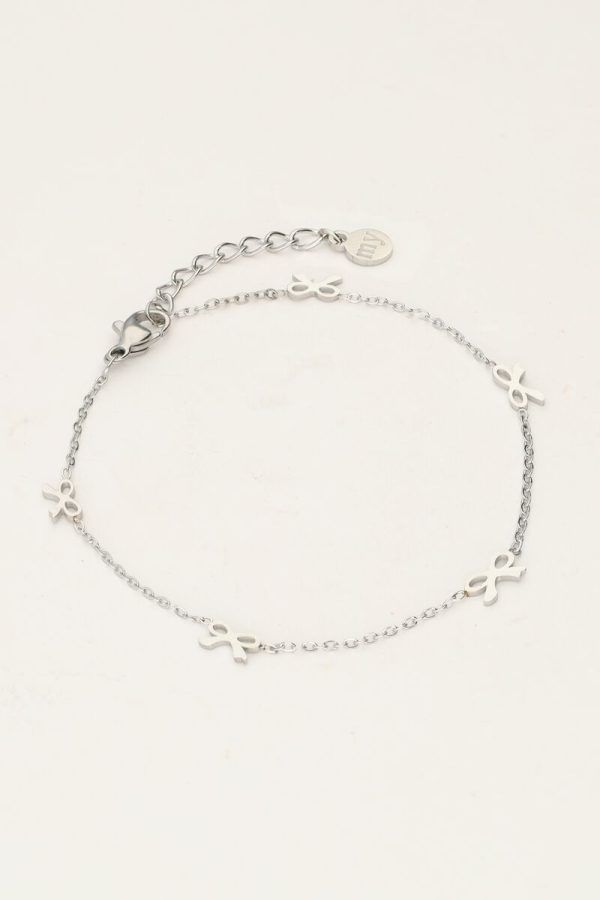Minimalistische armband met mini strikjes