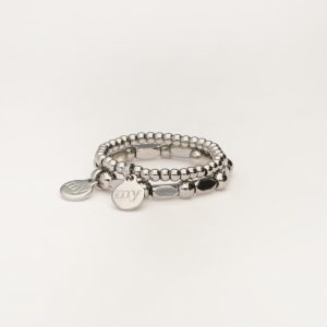 Stretch ringen set zilver
