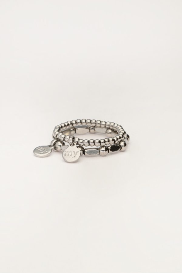 Stretch ringen set zilver