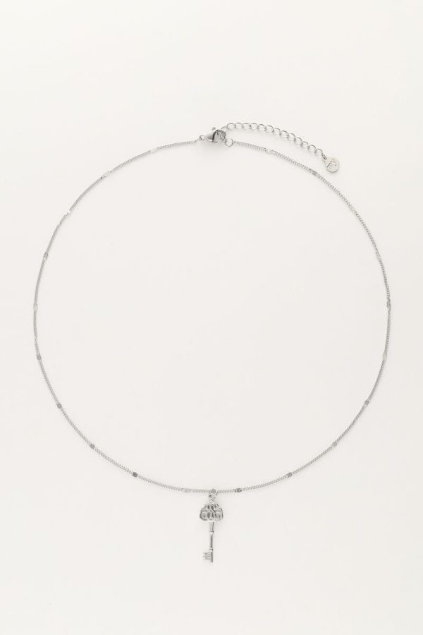 Vintage minimalistische ketting met sleutel