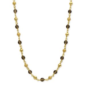 Casa Jewelry Collier Riva Rookkwarts Goud