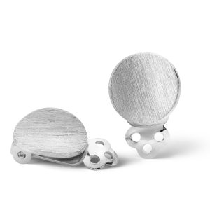 Casa Jewelry Oorsieraad Rondje Hol Satin Zilver