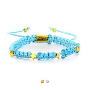 Caviar Collection armband Star Blue x Gold