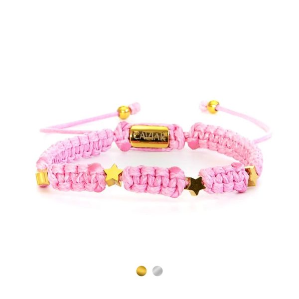 Caviar Collection armband Star Pink x Gold