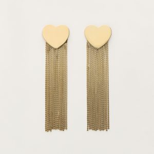Starry oorhangers met hart en koordjes