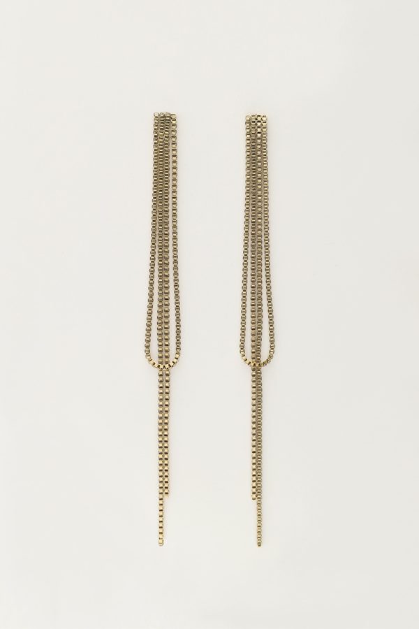Starry oorhangers met lange koordjes