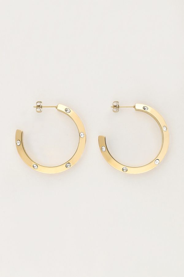 Starry oorringen met strass