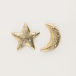 Starry studs maan & ster