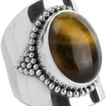 Ymala Zilveren Ring Tijgeroog YM-0002 Maat 54