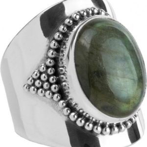 Ymala Zilveren Ring Labradoriet YM-0005